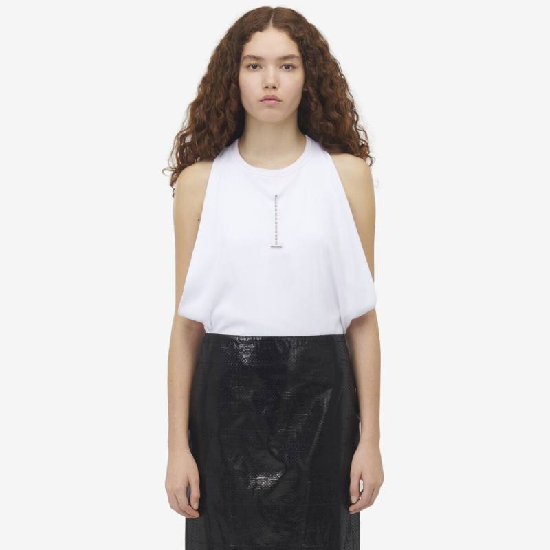 ALEXANDER MCQUEEN - Draped Ribbed Tank Top - Item 804191QLADW9